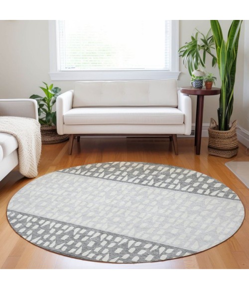 Addison Chantille ACN964-Gray 8 ft. X 8 ft. Round Rug