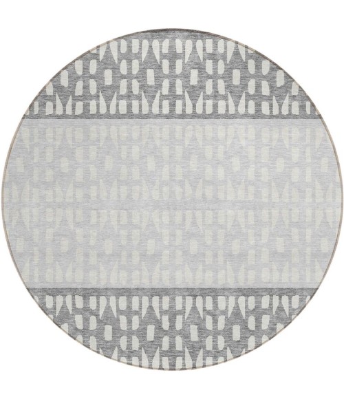 Addison Chantille ACN964-Gray 8 ft. X 8 ft. Round Rug