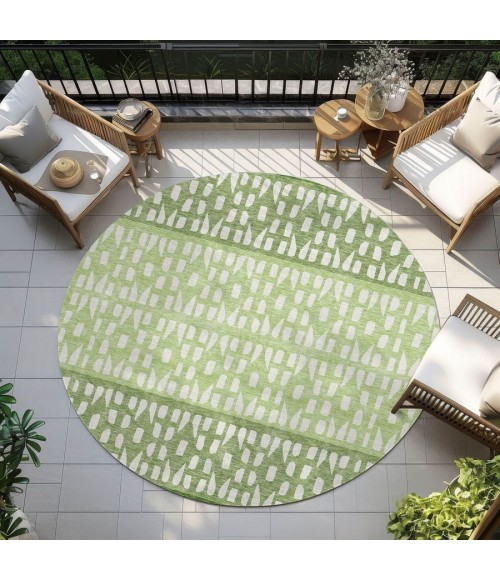 Addison Chantille ACN964-Green 8 ft. X 8 ft. Round Rug