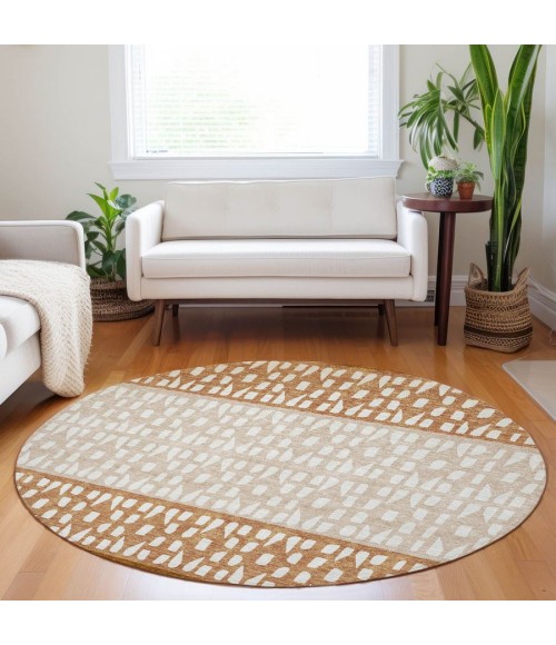 Addison Chantille ACN964-Paprika 8 ft. X 8 ft. Round Rug