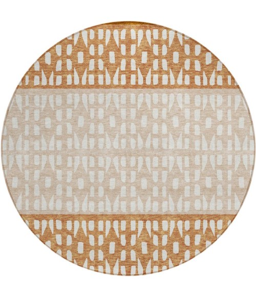 Addison Chantille ACN964-Paprika 8 ft. X 8 ft. Round Rug