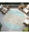 Addison Chantille ACN964-Teal 8 ft. X 8 ft. Round Rug