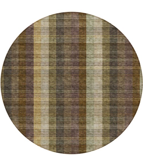 Addison Chantille ACN966-Brown 8 ft. X 8 ft. Round Rug