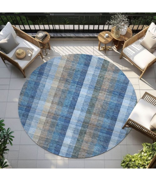 Addison Chantille ACN966-Denim 8 ft. X 8 ft. Round Rug