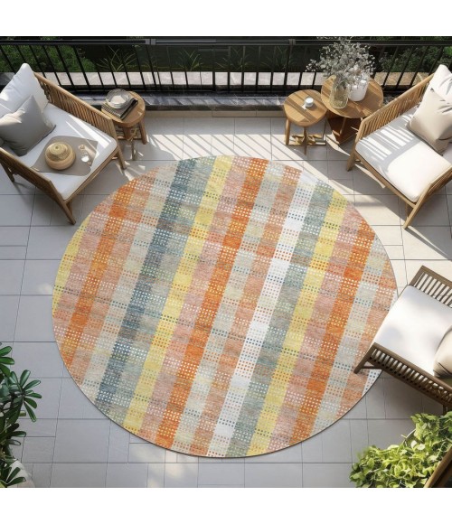 Addison Chantille ACN966-Peach 8 ft. X 8 ft. Round Rug