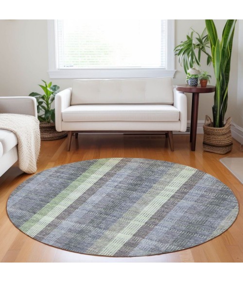 Addison Chantille ACN966-Pewter 8 ft. X 8 ft. Round Rug