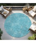 Addison Chantille ACN968-Aqua 8 ft. X 8 ft. Round Rug