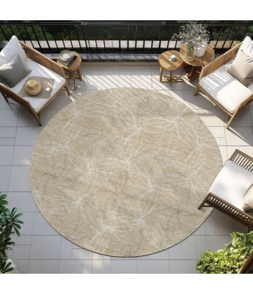 Addison Chantille ACN968-Beige 8 ft. X 8 ft. Round Rug