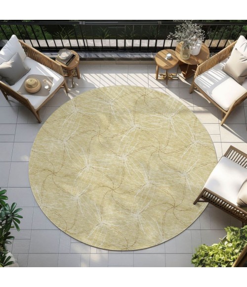 Addison Chantille ACN968-Wheat 8 ft. X 8 ft. Round Rug