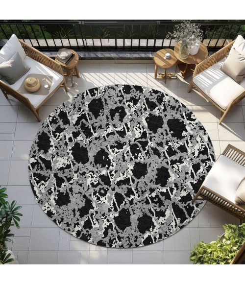 Addison Chantille ACN969-Black 8 ft. X 8 ft. Round Rug