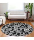 Addison Chantille ACN969-Black 8 ft. X 8 ft. Round Rug