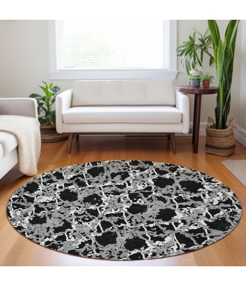 Addison Chantille ACN969-Black 8 ft. X 8 ft. Round Rug