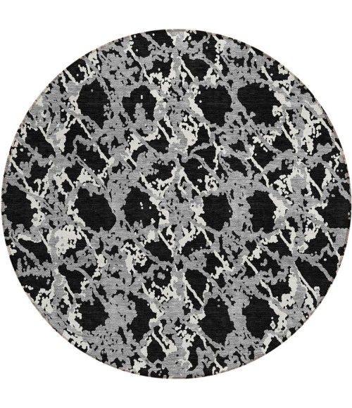 Addison Chantille ACN969-Black 8 ft. X 8 ft. Round Rug