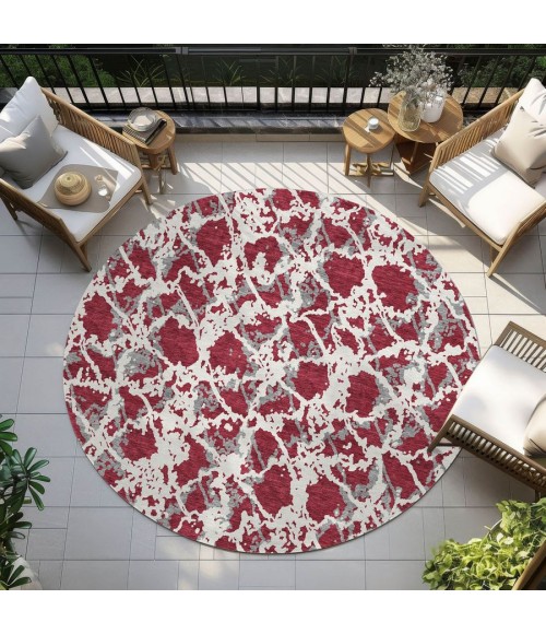 Addison Chantille ACN969-Burgundy 8 ft. X 8 ft. Round Rug
