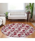 Addison Chantille ACN969-Burgundy 8 ft. X 8 ft. Round Rug