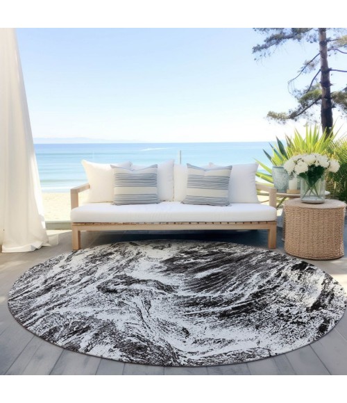 Addison Chantille ACN971-Black 8 ft. X 8 ft. Round Rug