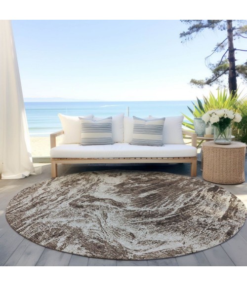 Addison Chantille ACN971-Brown 8 ft. X 8 ft. Round Rug