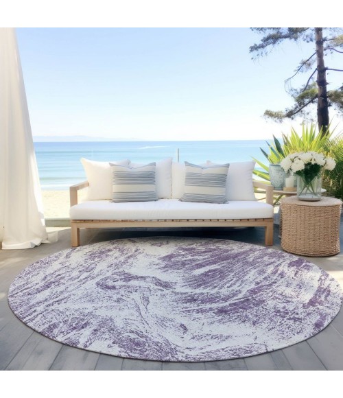 Addison Chantille ACN971-Purple 8 ft. X 8 ft. Round Rug