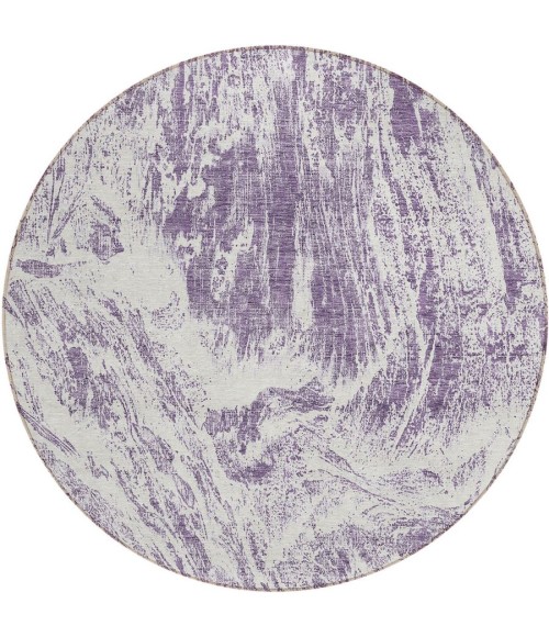 Addison Chantille ACN971-Purple 8 ft. X 8 ft. Round Rug