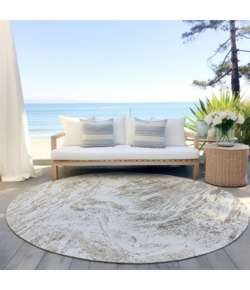 Addison Chantille ACN971-Taupe 8 ft. X 8 ft. Round Rug