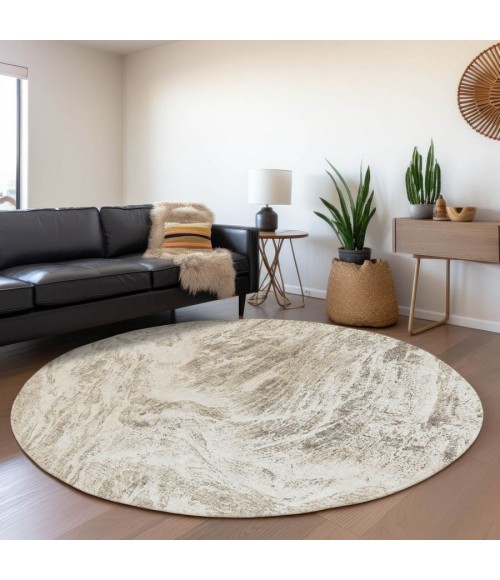 Addison Chantille ACN971-Taupe 8 ft. X 8 ft. Round Rug
