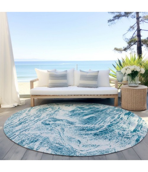 Addison Chantille ACN971-Teal 8 ft. X 8 ft. Round Rug