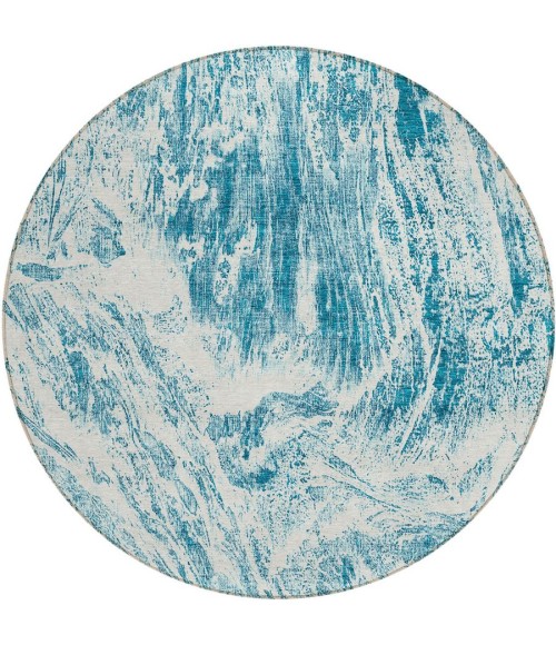 Addison Chantille ACN971-Teal 8 ft. X 8 ft. Round Rug