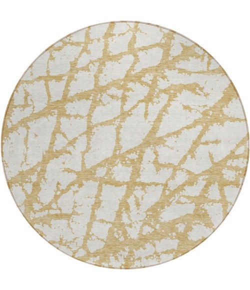 Addison Chantille ACN972-Gold 8 ft. X 8 ft. Round Rug