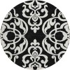 Addison Chantille ACN973-Black 8 ft. X 8 ft. Round Rug