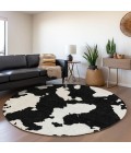 Addison Chantille ACN975-Black 8 ft. X 8 ft. Round Rug