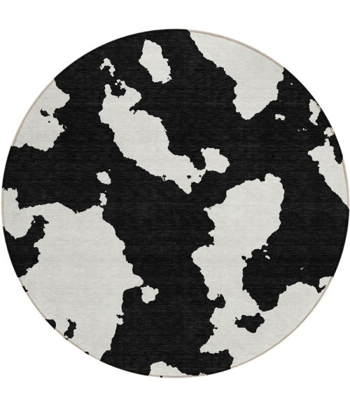 Addison Chantille ACN975-Black 8 ft. X 8 ft. Round Rug