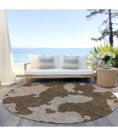 Addison Chantille ACN975-Brown 8 ft. X 8 ft. Round Rug