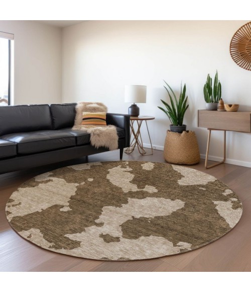 Addison Chantille ACN975-Brown 8 ft. X 8 ft. Round Rug