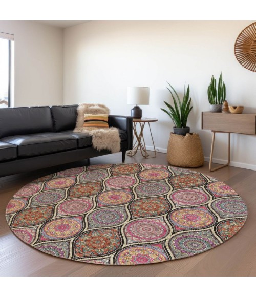 Addison Chantille ACN976-Black 8 ft. X 8 ft. Round Rug
