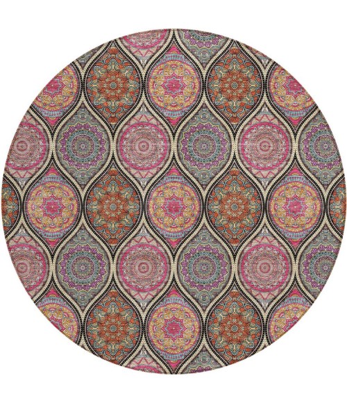 Addison Chantille ACN976-Black 8 ft. X 8 ft. Round Rug