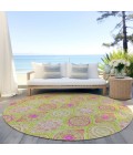Addison Chantille ACN976-Lime 8 ft. X 8 ft. Round Rug