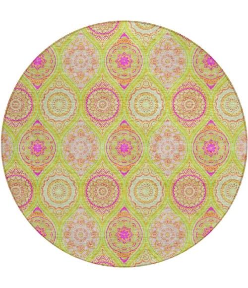 Addison Chantille ACN976-Lime 8 ft. X 8 ft. Round Rug