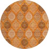 Addison Chantille ACN976-Orange 8 ft. X 8 ft. Round Rug