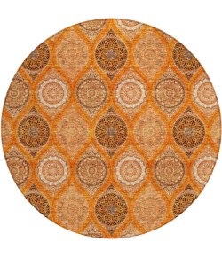 Addison Chantille ACN976-Orange 8 ft. X 8 ft. Round Rug