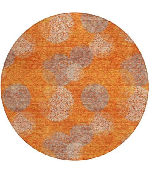 Addison Chantille ACN977-Orange 8 ft. X 8 ft. Round Rug
