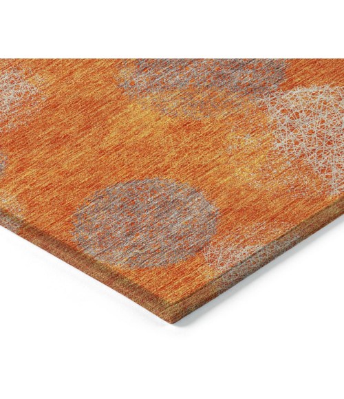 Addison Chantille ACN977-Orange 8 ft. X 8 ft. Round Rug