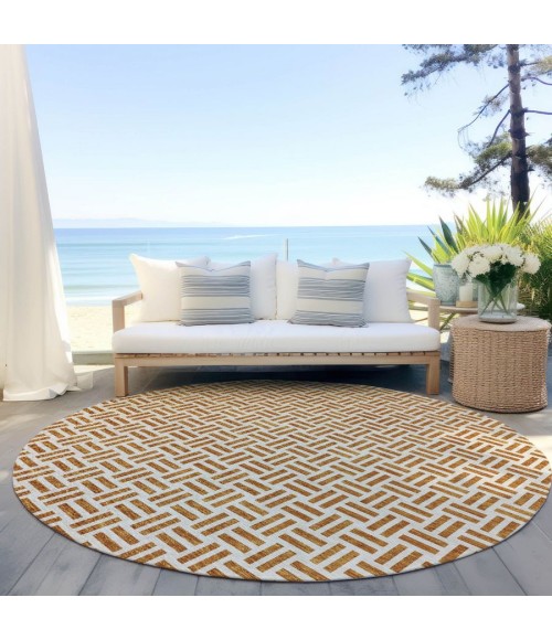 Addison Chantille ACN978-Copper 8 ft. X 8 ft. Round Rug