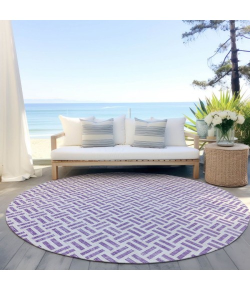 Addison Chantille ACN978-Lavender 8 ft. X 8 ft. Round Rug