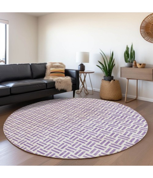 Addison Chantille ACN978-Lavender 8 ft. X 8 ft. Round Rug
