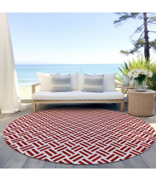 Addison Chantille ACN978-Red 8 ft. X 8 ft. Round Rug