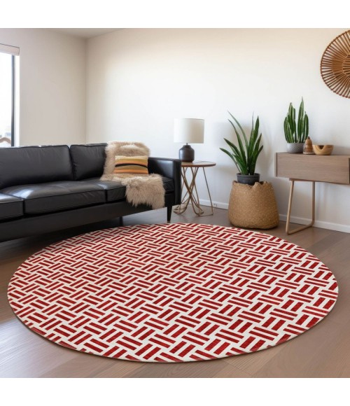 Addison Chantille ACN978-Red 8 ft. X 8 ft. Round Rug