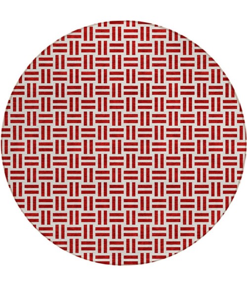 Addison Chantille ACN978-Red 8 ft. X 8 ft. Round Rug