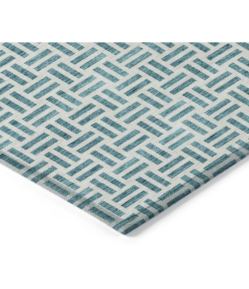 Addison Chantille ACN978-Teal 5 ft. X 7 ft. 6 in. Rectangle Rug