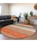 Addison Chantille ACN979-Coral 8 ft. X 8 ft. Round Rug