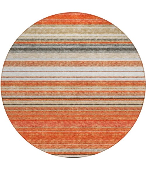 Addison Chantille ACN979-Coral 8 ft. X 8 ft. Round Rug